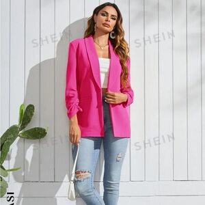 Shein hot pink blazer